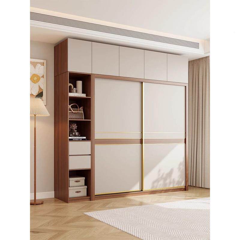 实木多层板轻现奢约推拉门移门衣柜家品用卧室代简60614775成生态