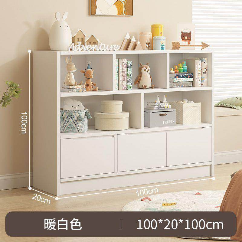 柜wpk书架落地柜置GPY物书架简易家用矮多层储物柜阅读架卧室靠墙