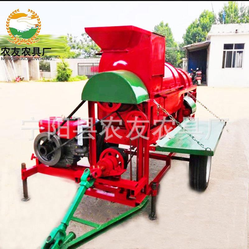 北玉脱机无品牌/柴电两用玉米脱粒机黄豆米打河粒机P粒TO版高粱脱