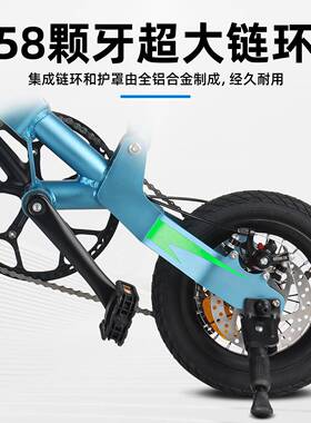 Bolany小巧齿可折叠自行车成人车7把速变轮转动速折叠自ULJ行车