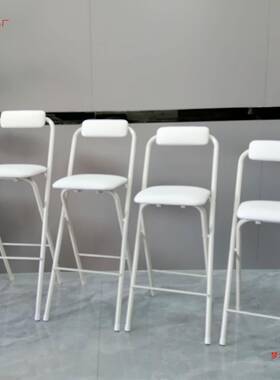 吧IYW凳折叠吧柜台椅折椅叠椅子靠背椅凳酒台椅厨房吧椅收营员吧
