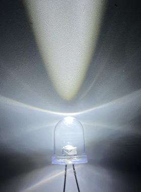 f8m圆头白m白8mm圆头白灯8mm白光光长脚白发白色超高亮l色ed直插