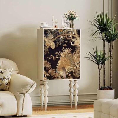 中古风复木古实客柜厅斗高脚家卧室餐边jls68J78玄关储物柜用收纳