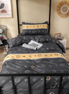 205新品2荟QOT棉四件套宿舍芦架床上下铺学生三件套秋冬子季被子