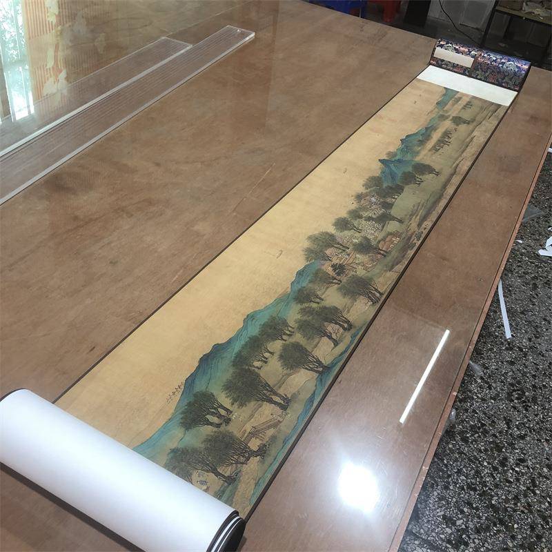 EI3择张端仇英画清明上河图十大名原X作高清国画F76S6558微喷复制