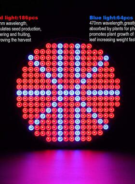 热卖50WU植生长灯FOO育苗UFO植物生长灯套件SLT20182物UF园艺补光