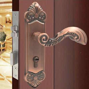 式 门锁欧3FHN04不豪锈钢室内木门房门卧室华古典执锁手具加厚 法式