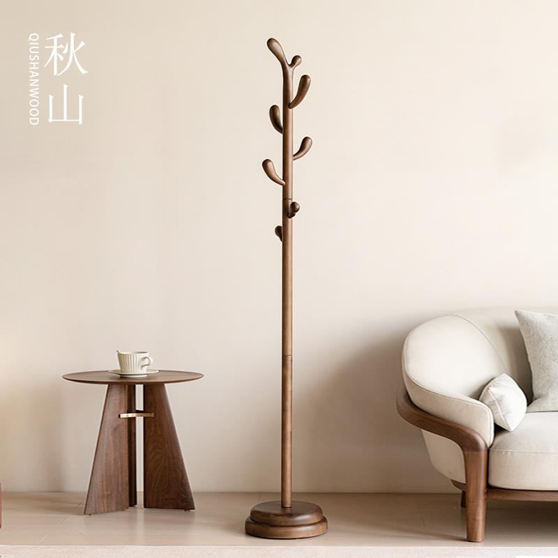 QIUSHAN秋山木作原木落地衣帽架