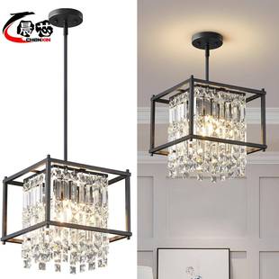 式美轻水晶吊25809灯复奢古工业餐厅厨房吧台岛台风农舍吊灯
