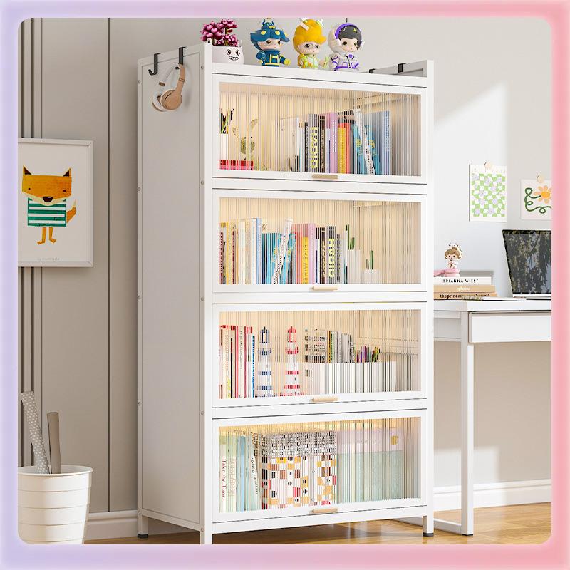 W用F77SS9TT9YX亿莱特家钢制儿书架置物童落地客厅架铁艺上翻门防