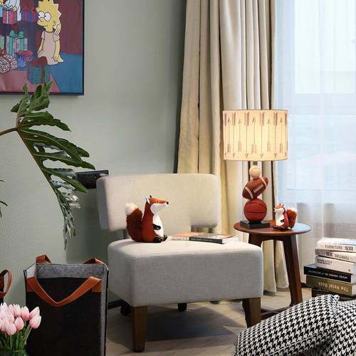 儿童房台灯孩卧室房间床头创男美式简约现代运动风格意篮球台HJM