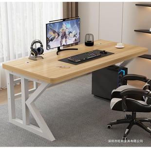 实桌木电脑桌家竞用台GET式 电办公桌书桌卧室桌长方形学生写字工