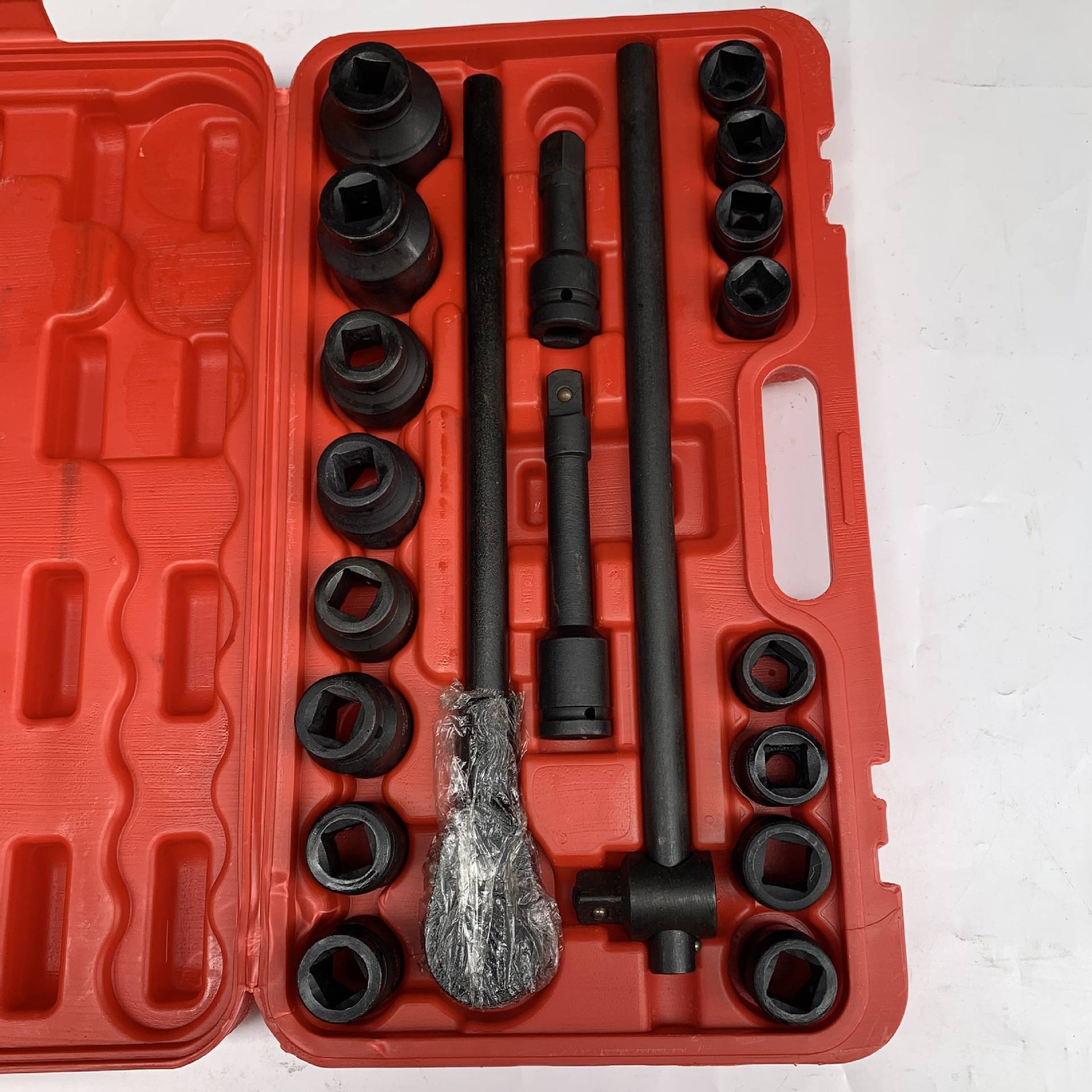 21件套3/4重型风炮套筒组套重型六角套筒十二花套筒扳手汽修工具