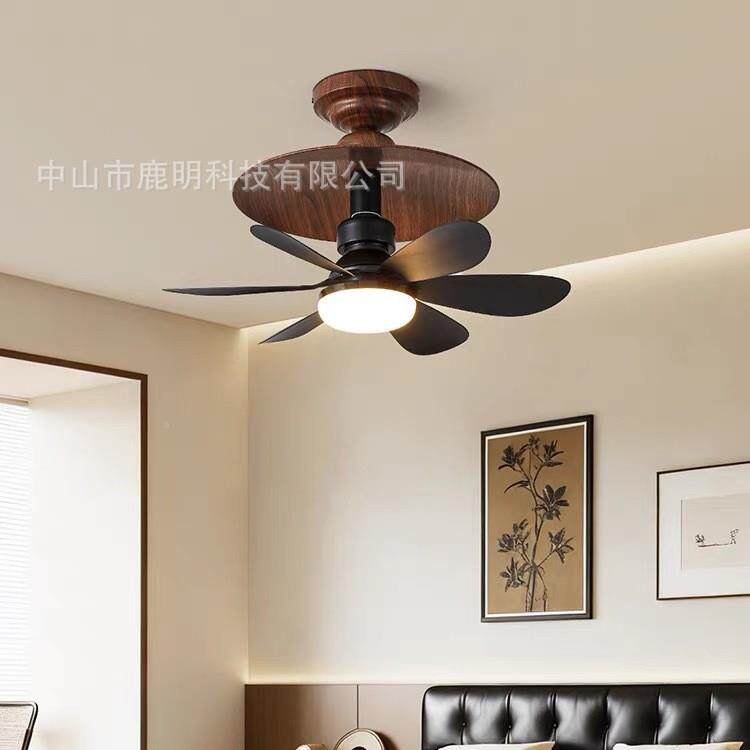 中古顶风扇灯吸吊顶一体带电厅的灯卧室阳台小简约扇餐吊灯吊455