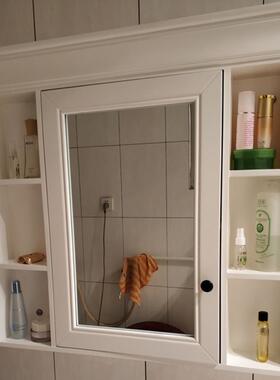 8V美式镜实木卫生间挂箱定制智浴F765TMST室镜柜收纳能置物柜橡木