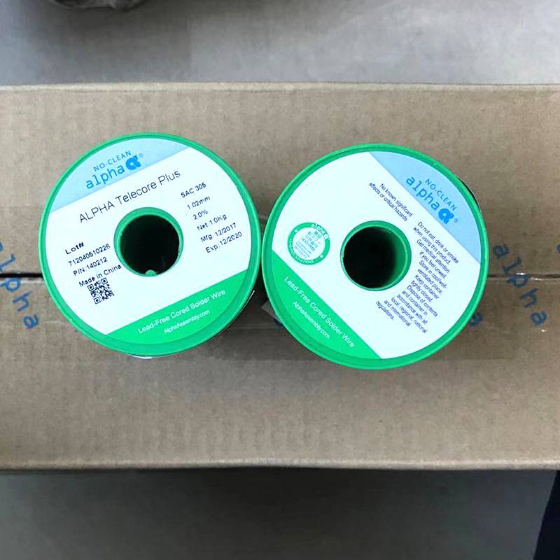 APHA阿尔法焊锡丝焊锡线SAC305无卤HF-850自动焊锡机无铅高活性