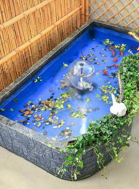 庭鱼池花园户外造水tb-80802景别墅喷泉装饰流摆件日院式阳水台招