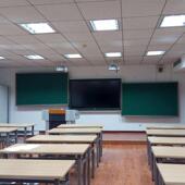 方圆多341维万向旋转式 教室磁性无尘板黑合移动组式 升可降绿板