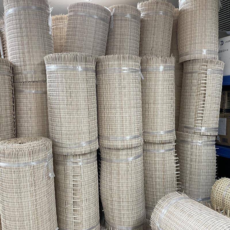 印尼然真藤编织材料柜门装饰HMP面材对边骨藤骨天发沙靠背家具辅