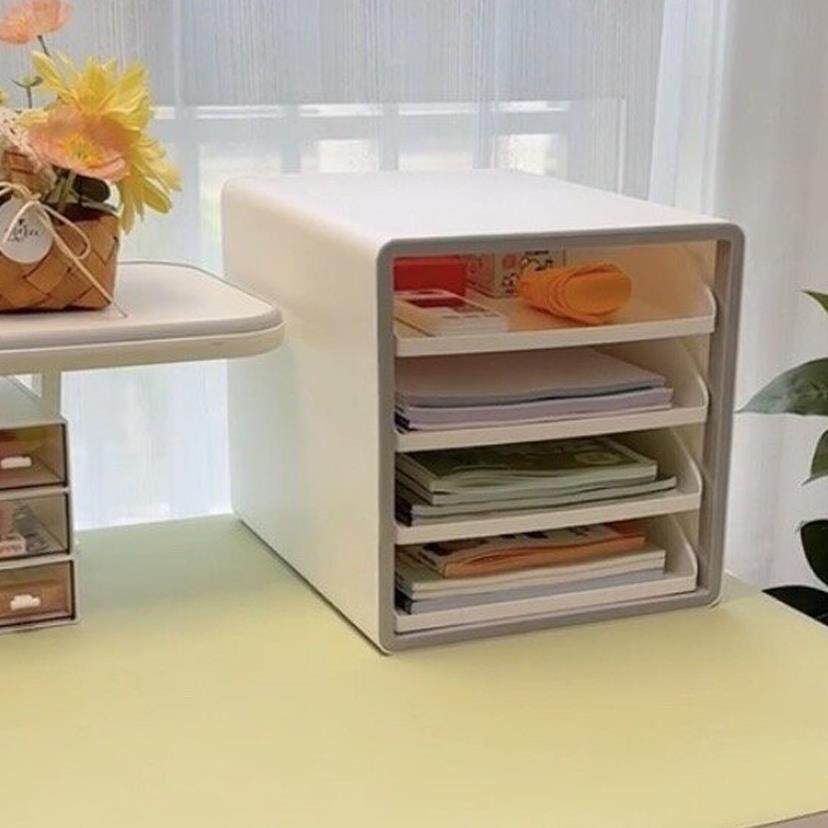 书桌写本整理文件分层文具多LXB层桌面台资料收纳置物架书字小学