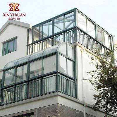 欧式别墅玻璃房户外铝花园屋隔遮阳钢热化玻璃断桥合YDQ金阳光房