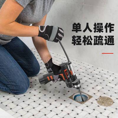 代发一钻通自动前进后退管道疏通器橄榄头簧易过弯下水道疏通工具