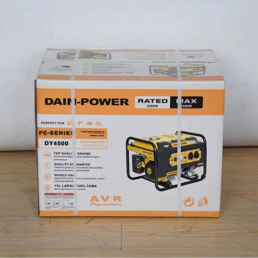 3KW汽油发电机小型家用220V单三相双电压2KW5KW8千瓦户外应急用电