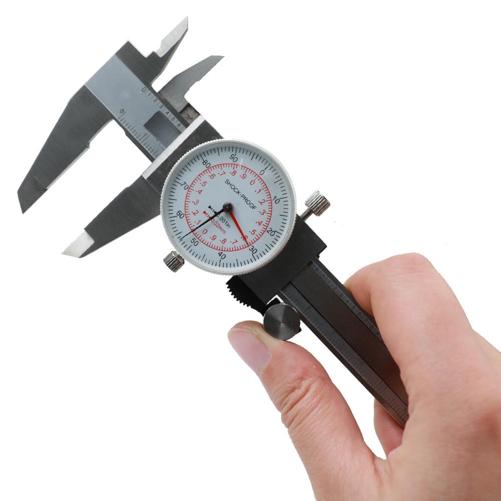 双针不0锈钢DTZ带卡尺游标卡尺公英制-150表-200-300mm0.01in