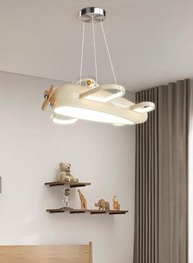 新款女卡通飞灯儿房童房吊机灯奶油风卧室灯70909男孩孩间灯全光