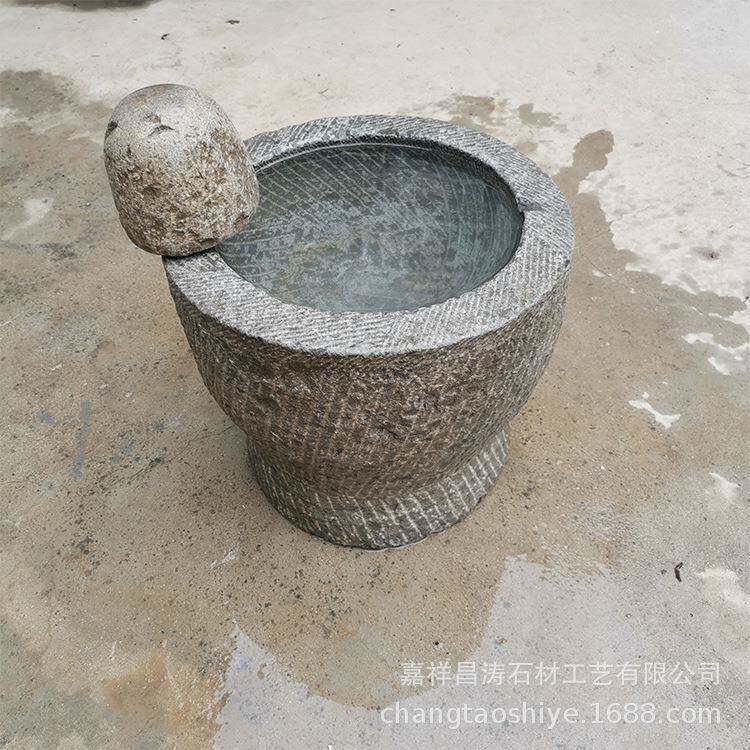 民间老器TKA旧石臼石,旧石钵石民板石墩石凳石缸间老石缸老石槽