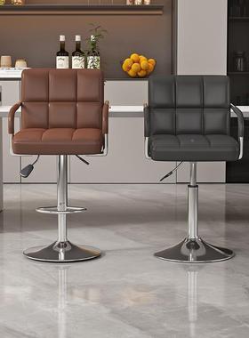 酒吧椅代家用升降吧台椅现简QMI约吧椅靠背凳子椅前台子高凳吧高