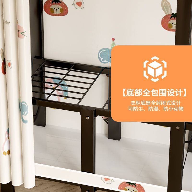 免安装衣柜加粗折叠简易布衣柜家用卧室出租房全钢架结实耐用衣橱