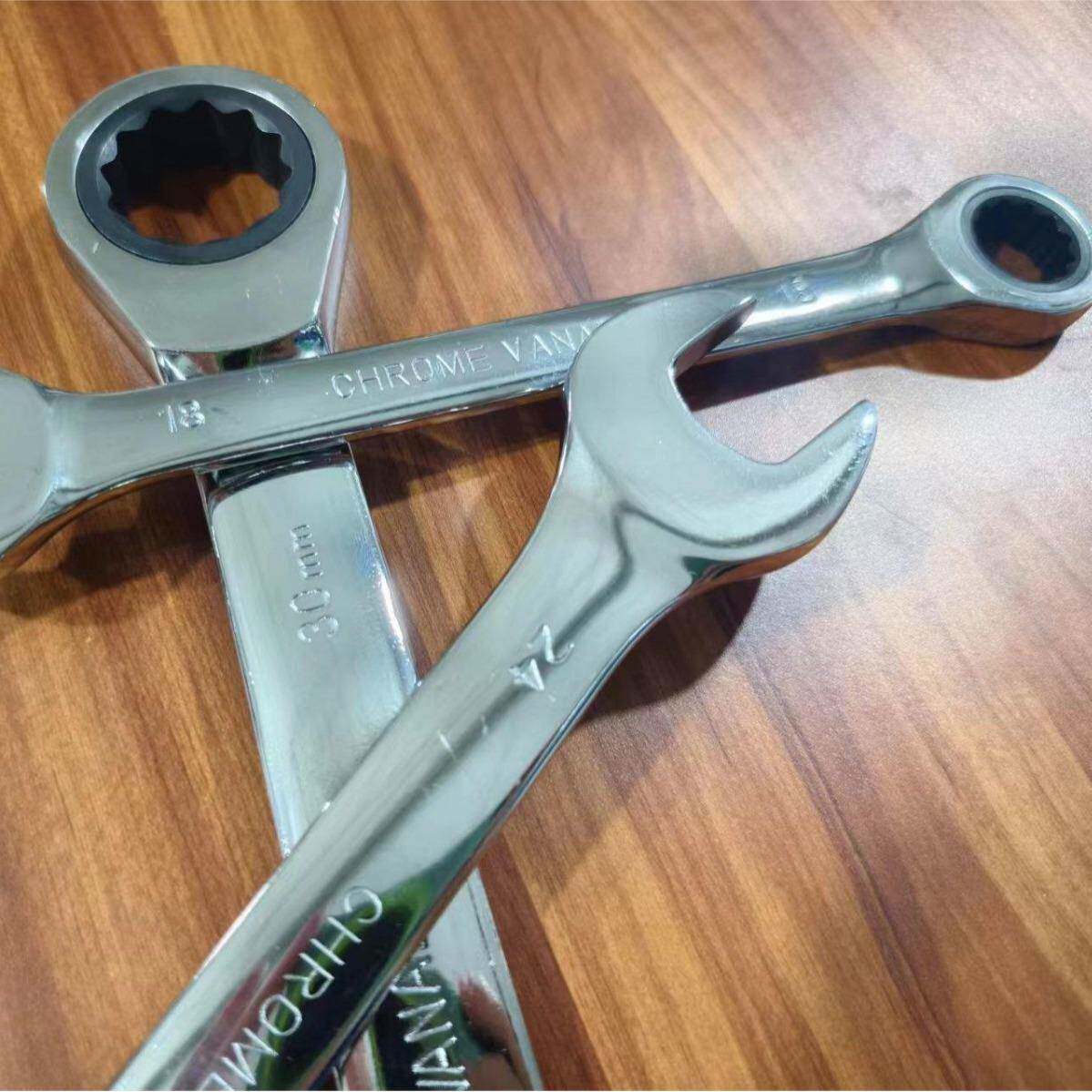 色套棘轮UYU扳手件10组套机修绿汽保工具扳手