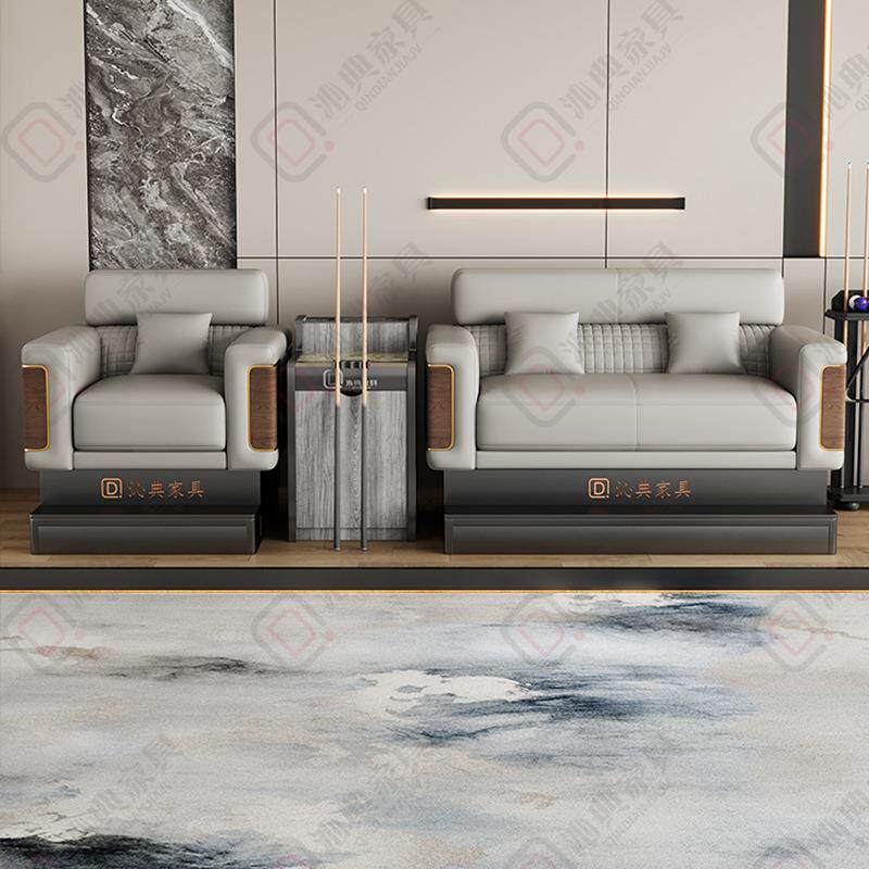 台球室沙发茶几组合球厅球房休息区专用沙发椅子观球椅沙发比赛用