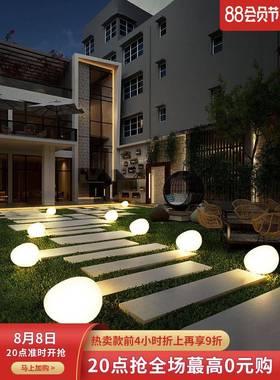 户外草坪UOK灯鹅卵庭院灯户外装饰网红泳花石园落地台灯派对氛池