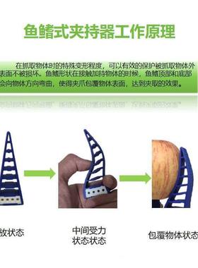 柔机性动械爪仿27514生柔性机械手指手爪软体自动适应气步进电夹