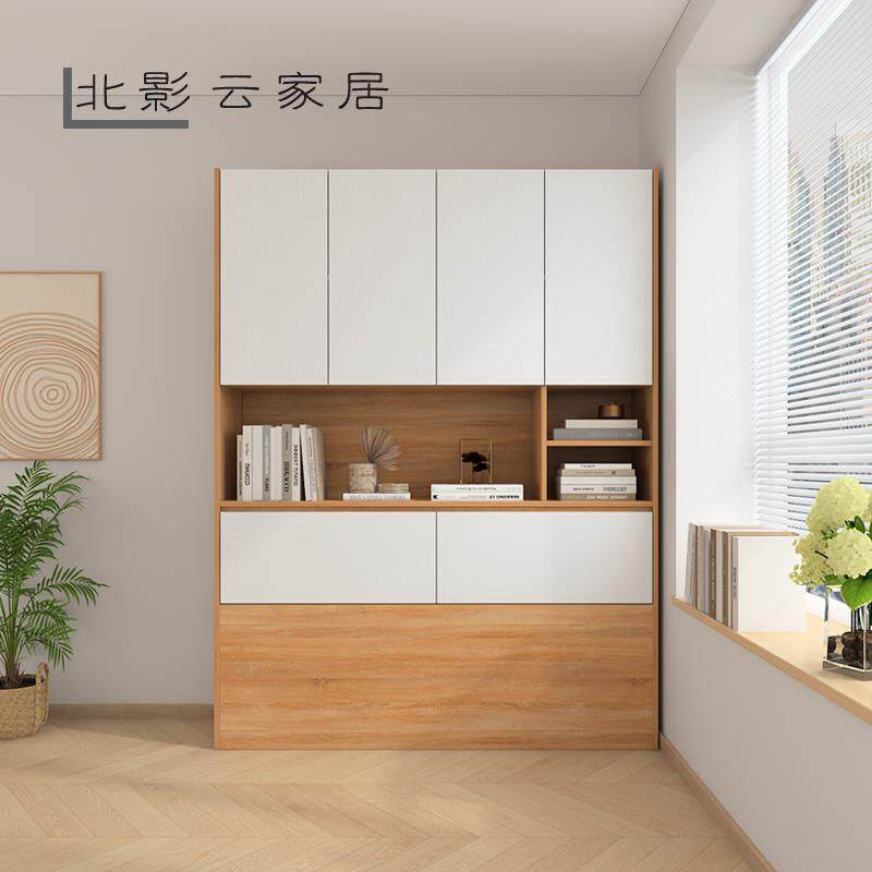 9W现简代约IET床头柜床夹缝门柜储尾物开柜挂衣橱省空间墙角边柜