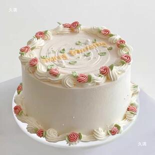 糕2塑025新款蛋模型欧thlznj#s式水果裱花流网红行胶假蛋糕