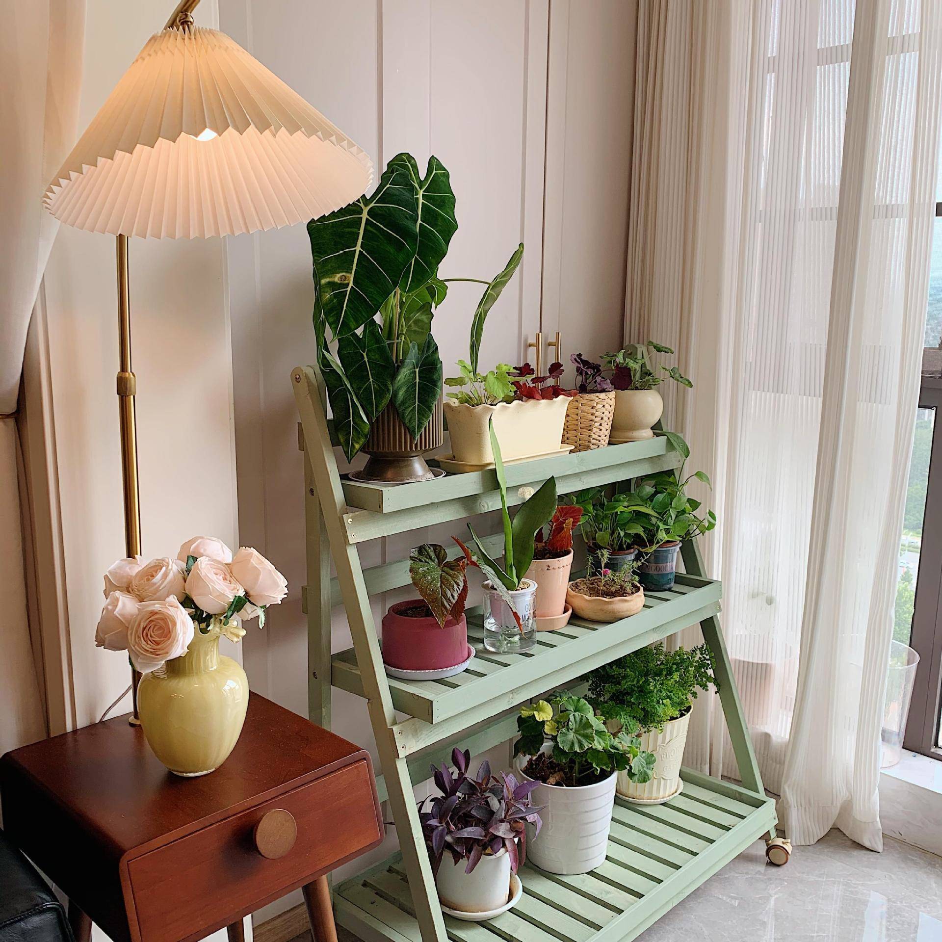 绿植置物架肉花架子台多层落地式实NMS木物阳摆放植架移多动花架