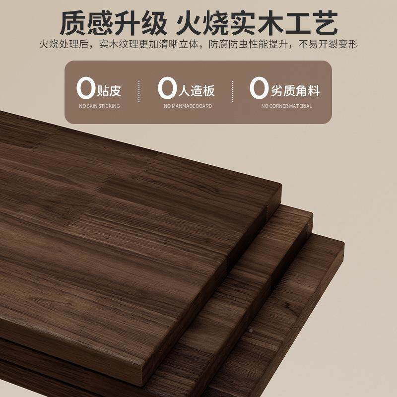 实转角书架架置物落地AJM85536客厅家用一体靠墙纳窄木缝书柜收柜