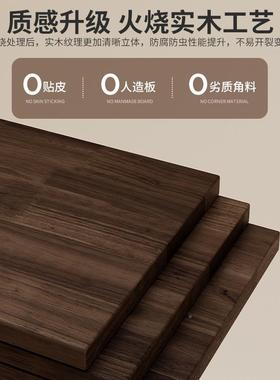 实转角书架架置物落地AJM85536客厅家用一体靠墙纳窄木缝书柜收柜