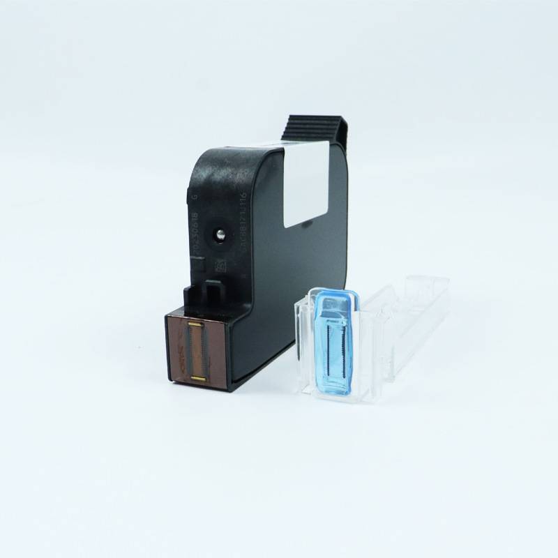 喷码机专用高附着力日期打码机通用耗材 iq800半寸12.7mm黑色墨盒