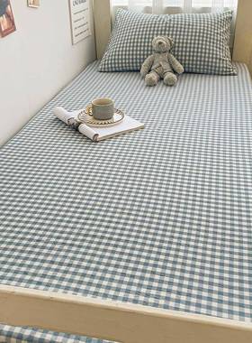 学生宿舍专用床笠罩单a件全棉类单床单1.米纯棉人9F769HH6T0×129