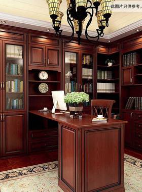 古典美式全屋新衣整体实木柜XEO开放式衣帽间果设计别墅整体方效