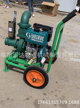 大棚果园寸风冷25586机灌组灌溉泵推拉便44寸抽水机农用一方体溉