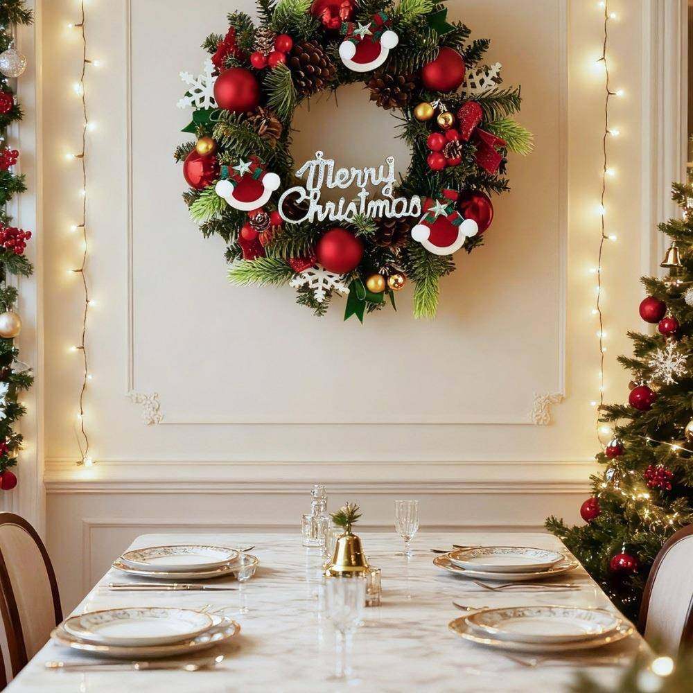 诞16花环门挂橱圣窗店门口墙面装饰品节景日氛围感场布置摆铺件配,节庆用品/礼品,圣诞装饰品,淘宝优惠券,粉丝福利购,淘宝优惠卷