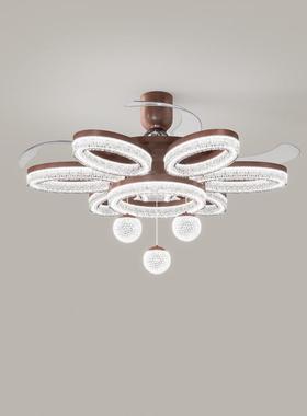 新中厅式古19143风现代简约大气餐厅风扇客卧室书房智灯能语音中