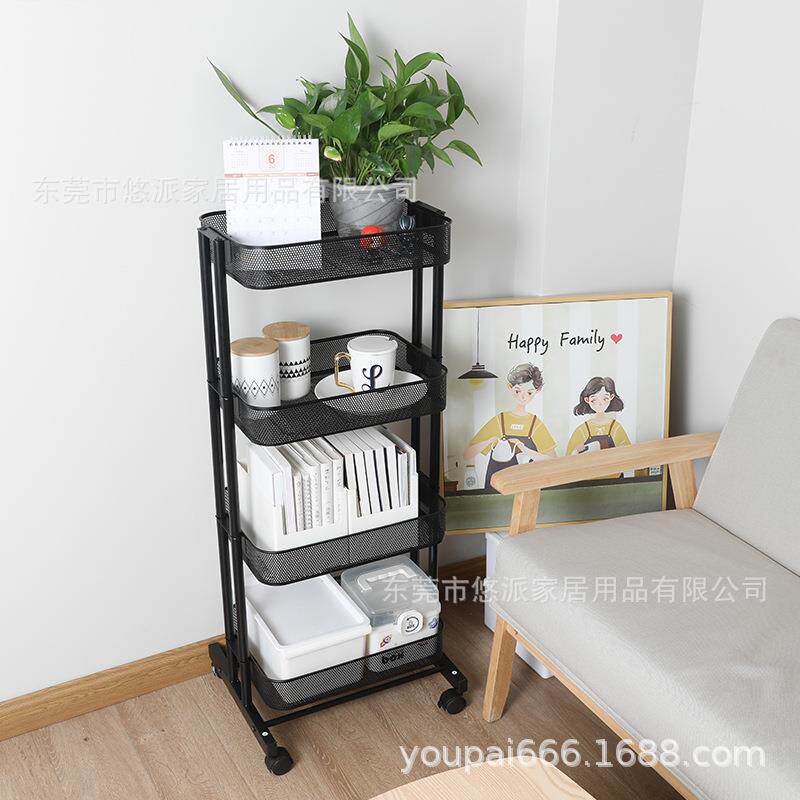 落地推车洗漱台厨房夹缝架厨房客厅收纳架子浴室洗手间整理