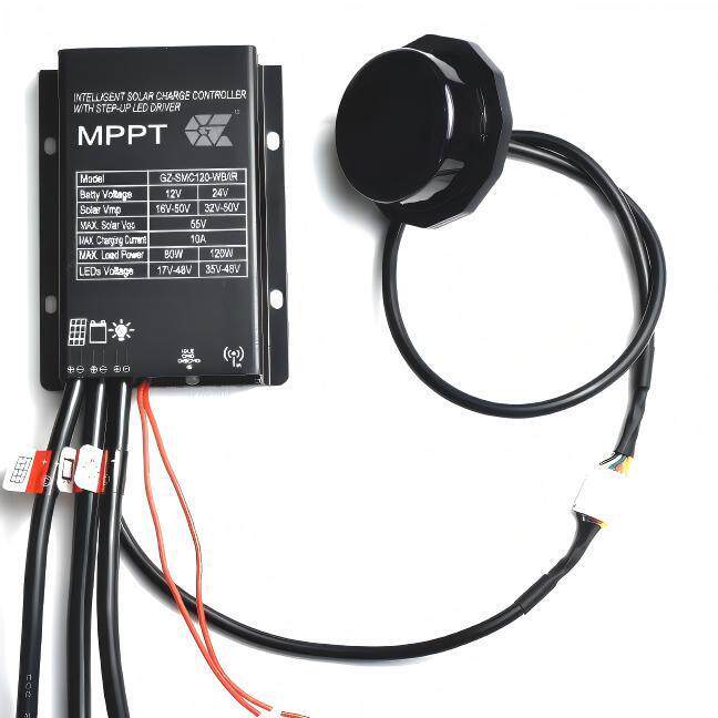 双智能核心！SMC120控制器微波感应+MPPT追踪12A充电120W