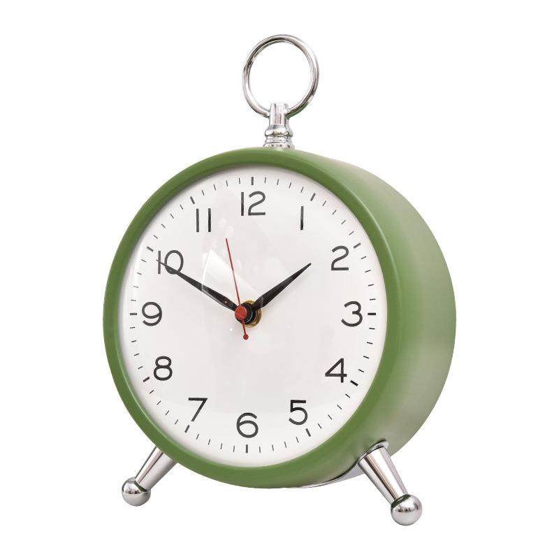 时尚RTN现代音居简约静钟卧室床头柜摆件座时钟家客厅台钟桌面摆